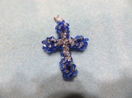 10069-1 925er Kreuz aus 146 Swarovski ® Xilions