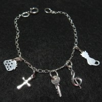 10342-1 925er Armband mit Charms