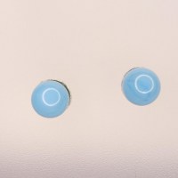 10537 925er Ohrstecker mit Swarovski® crystal pearl 6mm turquoise