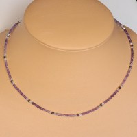 10540 Feines 925er Amthyst Collier facettiert mit Swarovski® Xilions