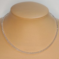 10761 Feines 925er Collier mit Swarovski® Xilions 3mm crystal (162)