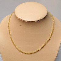 11443 925er Collier aus feinen facettierten selben Saphir Briolettes