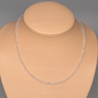 11635 925er Collier mit feinen Herkimer Diamanten