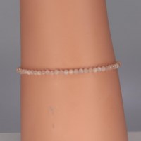 12475 925er Armband mit facettierten klaren Sonnenstein Perlen