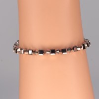 12754 925er Armband mit Swarovski® Würfel 4mm und Swarovski® Xilions 4mm crystal rose gold