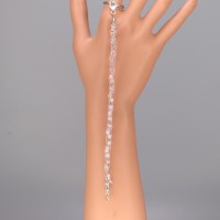 12817-1 925er Armband gestrickt mit Swarovski® Xilions 4mm im Farbverlauf