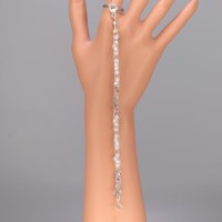 12821-1 925er Armband gestrickt mit Swarovski® Xilions 4mm im Farbverlauf Winterfarben