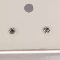 12831 925er Ohrstecker mit Swarovski® rose montees crystal