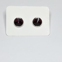 12863 925er Ohrstecker mit Swarovski® Rivoli 8mm amethyst