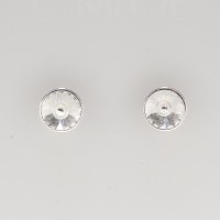 13003 925er Ohrstecker mit Swarovski® Rivoli 8mm crystal, gefasst