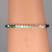 13011 925er Arnband mit Swarovski® Xilions 4mm im Farbverlauf