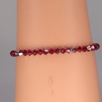 13012 925er Arnband mit Swarovski® Xilions 4mm siam AB