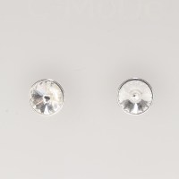 13192 925er Ohrstecker mit Swarovski® Rivoli 8mm crystal, gefasst, nicht geklebt
