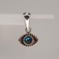 13261 925er Mini Anhänger Auge mit einenm Swarovski® Rose Montee 4mm