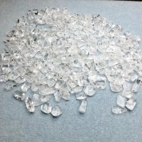 BK_00016 Bergkristall Nuggets Perlen gebohrt 7 bis 15mm 270 g