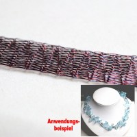 DR_00006 Schmuck basteln Gewebeband zum Zupfen weinrot siehe Anwendungsbeispiel 1 Meter