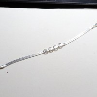 SI_00001-1 925er Armband Sterlingsilber mehrreihig mit 4 Ringen 18,5 cm