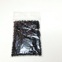 SO_00039 Twinbeads Superduos 2-Loch-Perlen schwarz jet irisierend blau 6mm 35g